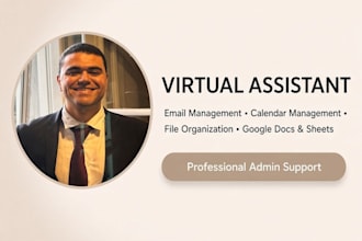 be your virtual assistant for email and admin support