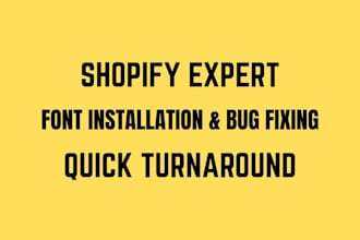 do shopify font installation shopify store expert