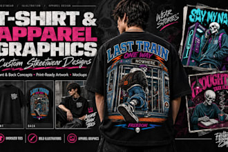 create professional t shirt and apparel graphics