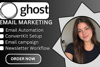 ghost email campaign convertkit maichimp newslatter workflow