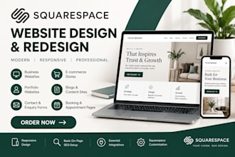 design or redesign your squarespace website