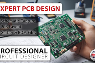 do expert pcb design, circuit, and layout for manufacturing