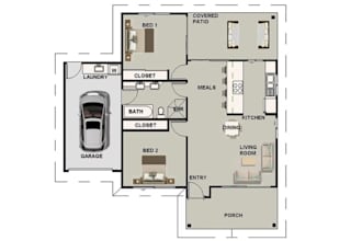 do architectural 2d floor plan, house plan and drafting