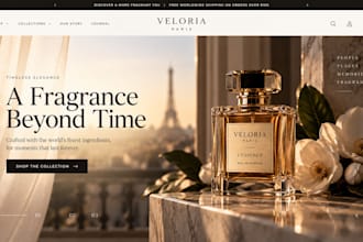 design perfume shopify dropshipping store fragrance cologne perfume website