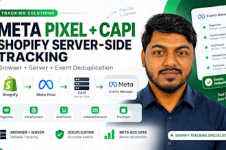 setup meta pixel and capi server side tracking for shopify
