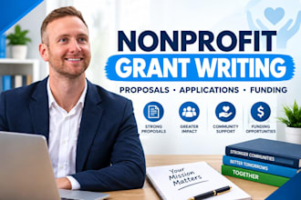 write a professional nonprofit grant proposal and application