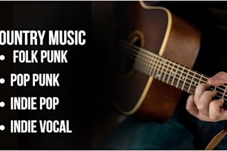 be your professional songwriter country singer, blues music producer