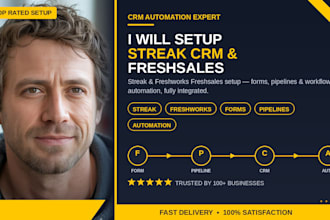 setup streak crm freshworks freshsales form pipeline automation integration