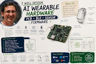 design ai wearable hardware pcb ble and sensor firmware