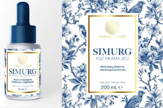 design a professional cosmetic label for your beauty product