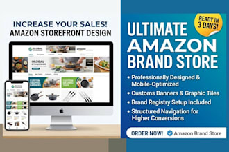 create amazon store, amazon storefront design, amazon brand store setup