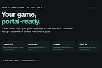 integrate your HTML5 game with a game portal sdk and prep the submission