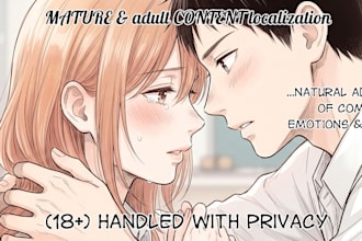 translate clean and typeset your adult nsfw comic or manga