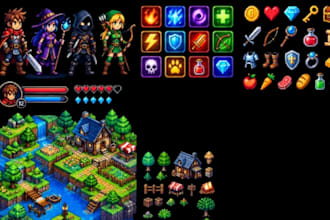pixel art pixel game art game icons game assets pixel hud skill icon minecraft