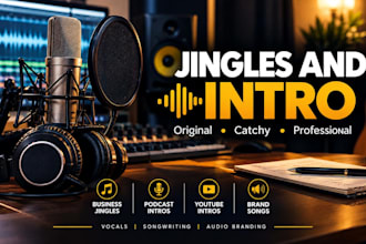create a catchy custom jingle or intro for your brand