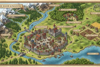 custom illustrated city map, isometric map, infographic map, and subdivision map