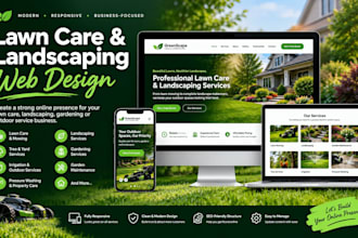 build a modern lawn care landscaping and gardening website