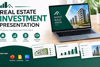design real estate investment presentation, property development pitch deck