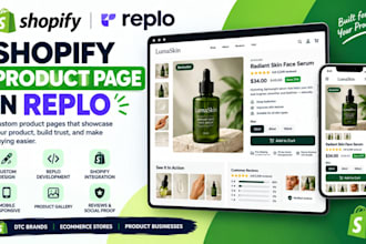 build a high converting shopify landing page in replo