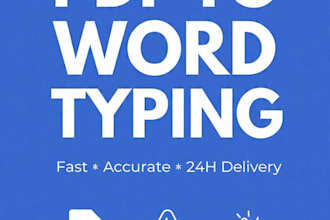 do fast and accurate PDF to word typing