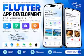 be a flutter developer for mobile app and flutter app development