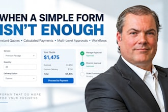 build complex online forms with logic calculations and approval workflows