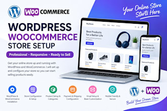 setup and configure a wordpress woocommerce store