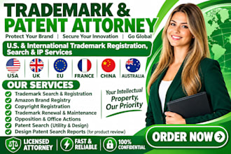 be your trademark attorney for uspto registration and filing