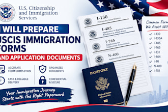 prepare uscis immigration forms and application documents