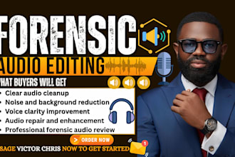 do forensic audio editing, noise reduction, audio restoration, and audio repair