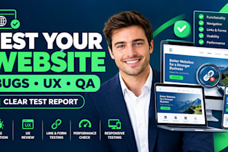 test your website for bugs, usability, functionality and user experience
