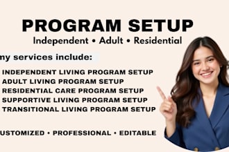 help you setup an independent living, adult living and residential care program