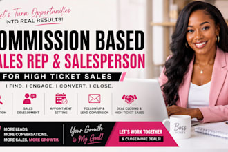 do b2b lead generation, cold calling and sales closing with commission based
