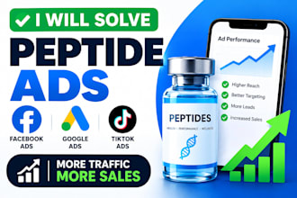 solve peptide ads, peptide marketing, facebook ads, google ads, tiktok ads