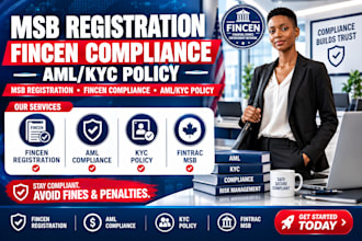 assist with fincen msb registration and federal compliance documentation