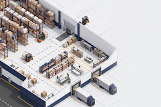 create a pallet racking and warehouse storage layout plan
