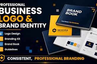 design business logo branding kit brand identity and brandbook brand guidelines