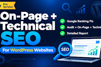 do on page and technical SEO for wordpress website