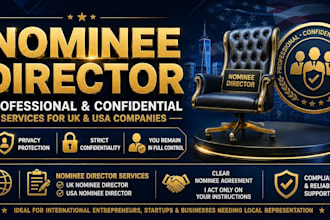 be nominee director USA UK germany nominee shareholder for your company