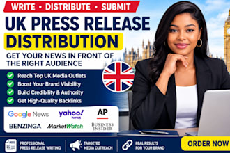 write distribute UK press release submit UK press release