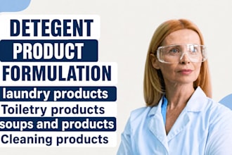 develop professional product formulations for detergents and laundry products