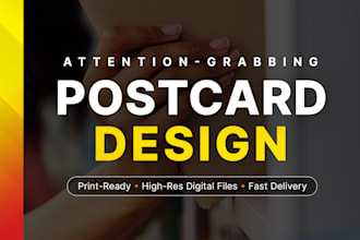 design a postcard, mailer, or rack card
