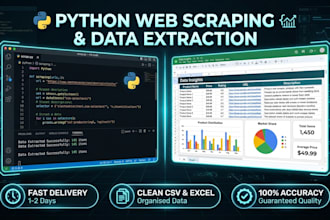 build a custom python web scraper or automation script