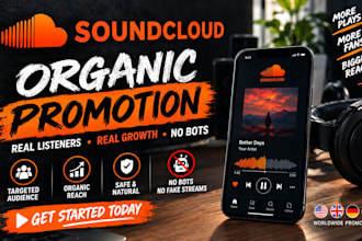 promote organic soundcloud music for real listener growth