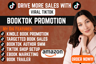 do booktok promotion amazon kindle ebook promotion booktok author smm book video