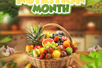 create nutrition content for fitness website or social media, nutrition label