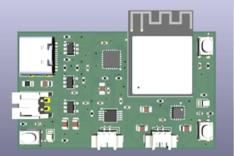 design esp32 s3 can lin gnss automotive pcb in kicad for vehicle electronics