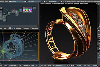 design 3d jewelry cad models for rings, pendants, earrings and stl printing