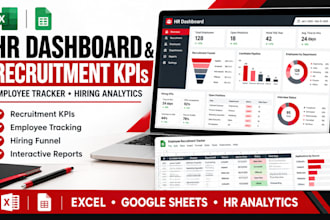 build hr dashboard, employee recruitment tracker dashboard, recruitment kpis