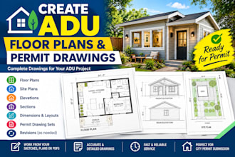 create adu floor plans and permit drawings
